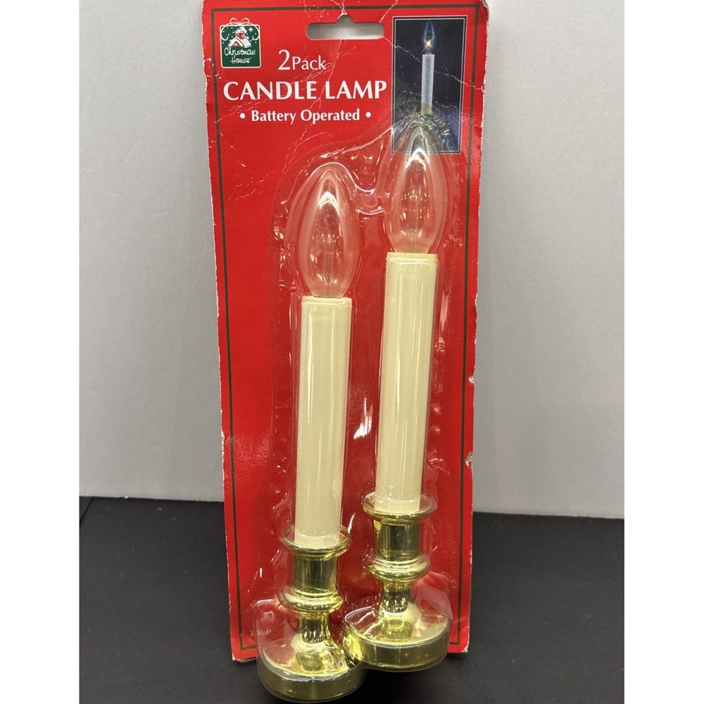 BATTERY‎ OPERATED CANDLE LIGHTS RED 9 INCH